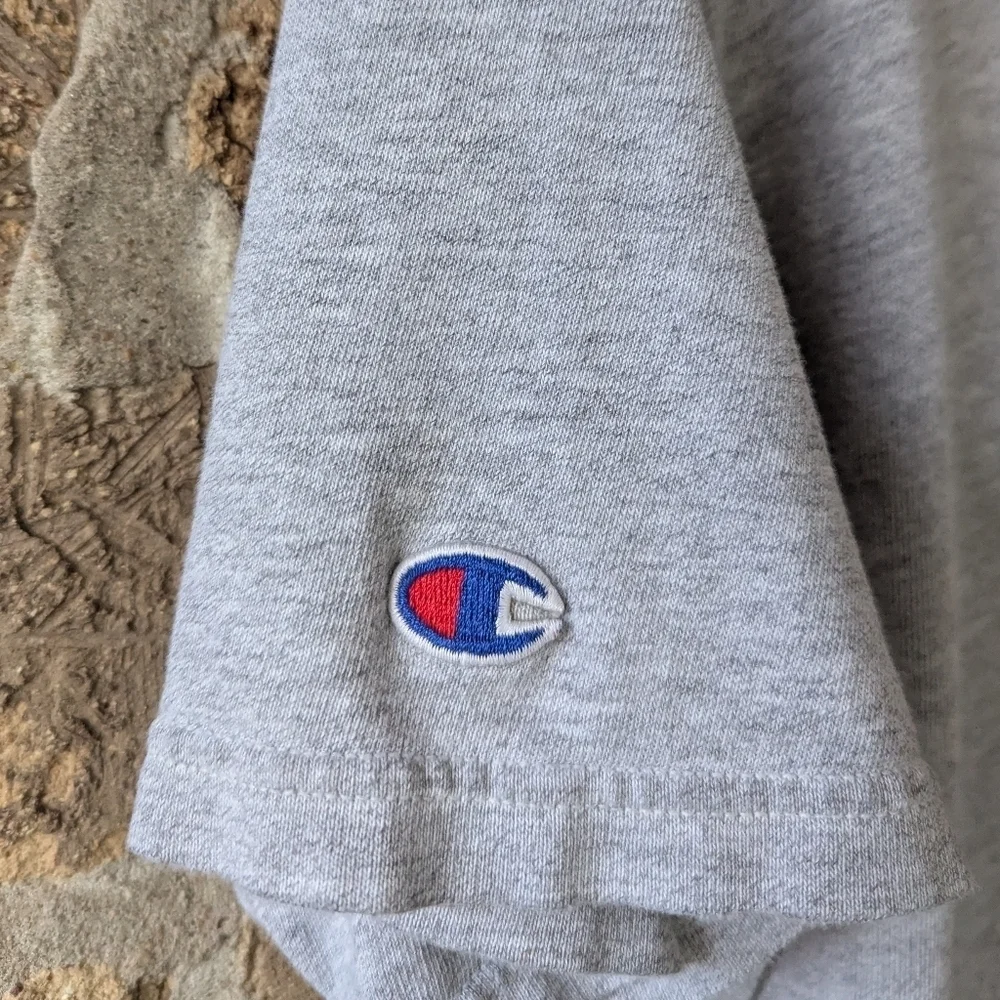 Champion Air Force Academy Soccer Short Sleeve T-Shirt Large Heather Gray Blue - Picture 6 of 7